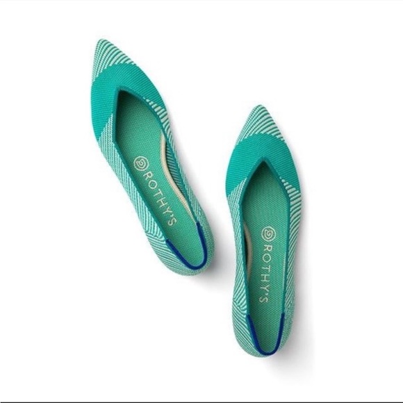 Rothy's Shoes - ROTHYS | NEW Seafoam Calypso RETIRED Pointed Flats 9.5